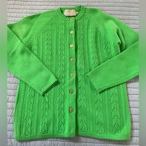 100% Virgin Wool cardigan.